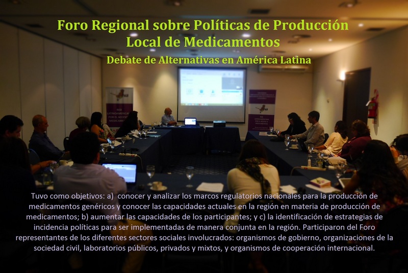 Foro Regional sobre políticas de producción local de medicamentos